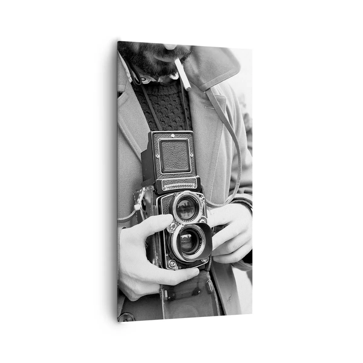 Canvastavla - Bild på duk - I retrostil - 65x120 cm