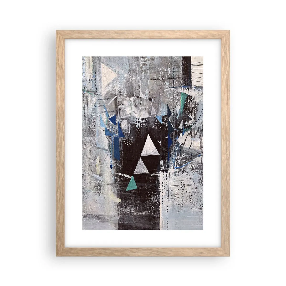 Affisch i ram av ljusek - Trianglarnas överordnade ordning - 30x40 cm