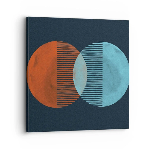 Canvastavla - Bild på duk - Astronomisk fantasi - 30x30 cm