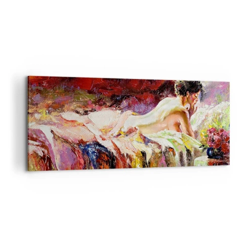 Canvastavla - Bild på duk - Venus försänkt i sina tankar - 100x40 cm