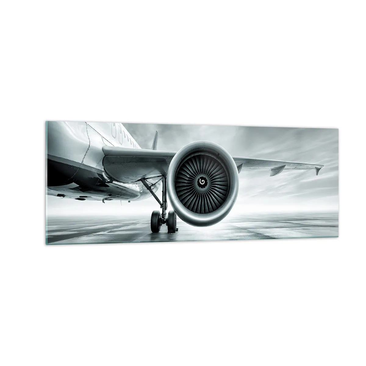 Glastavla - Bild på glas - Kraften finns! - 140x50 cm