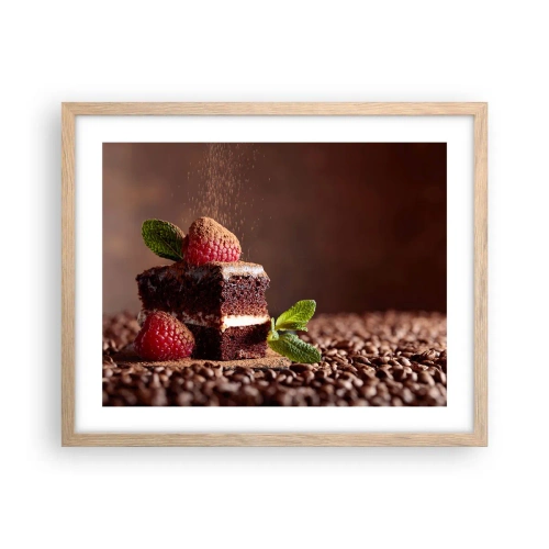 Affisch i ram av ljusek - Livet är ljuvt - 50x40 cm