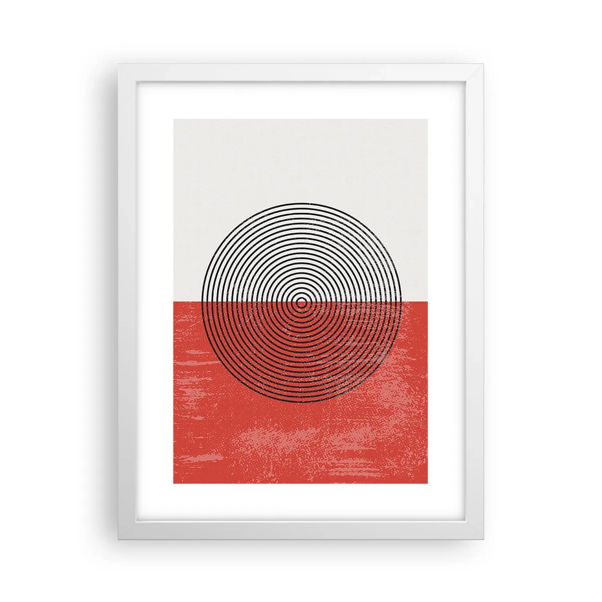 Affisch i vit ram - Mitt i prick - 30x40 cm