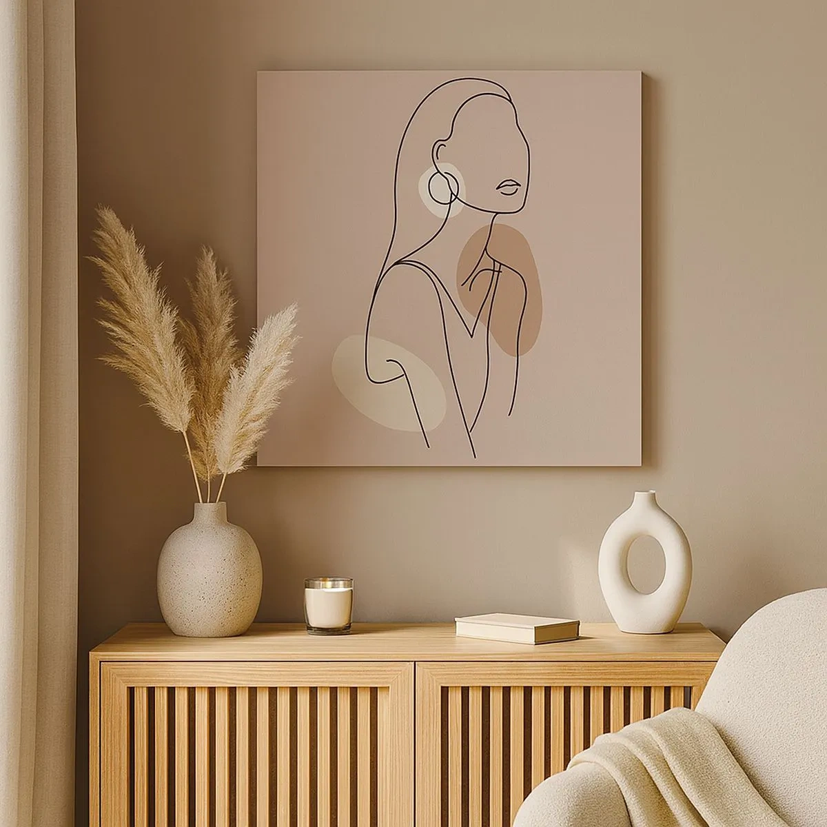 Canvastavla - Bild på duk - Flickaktighetens ikon - 30x30 cm