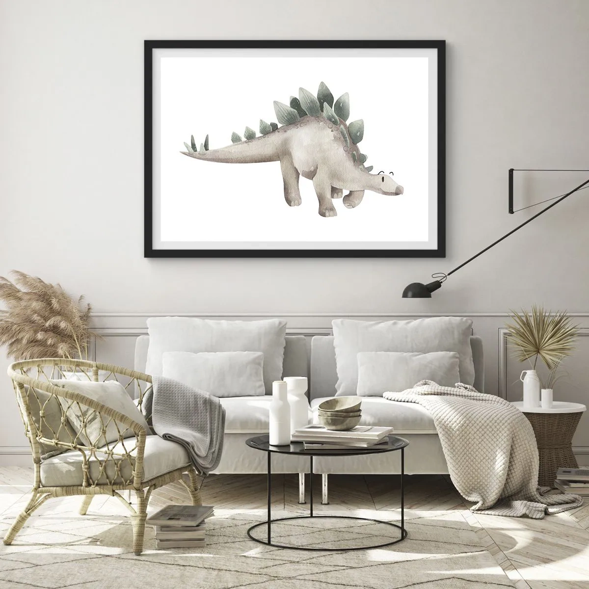 Affisch i svart ram - Er vän - 100x70 cm