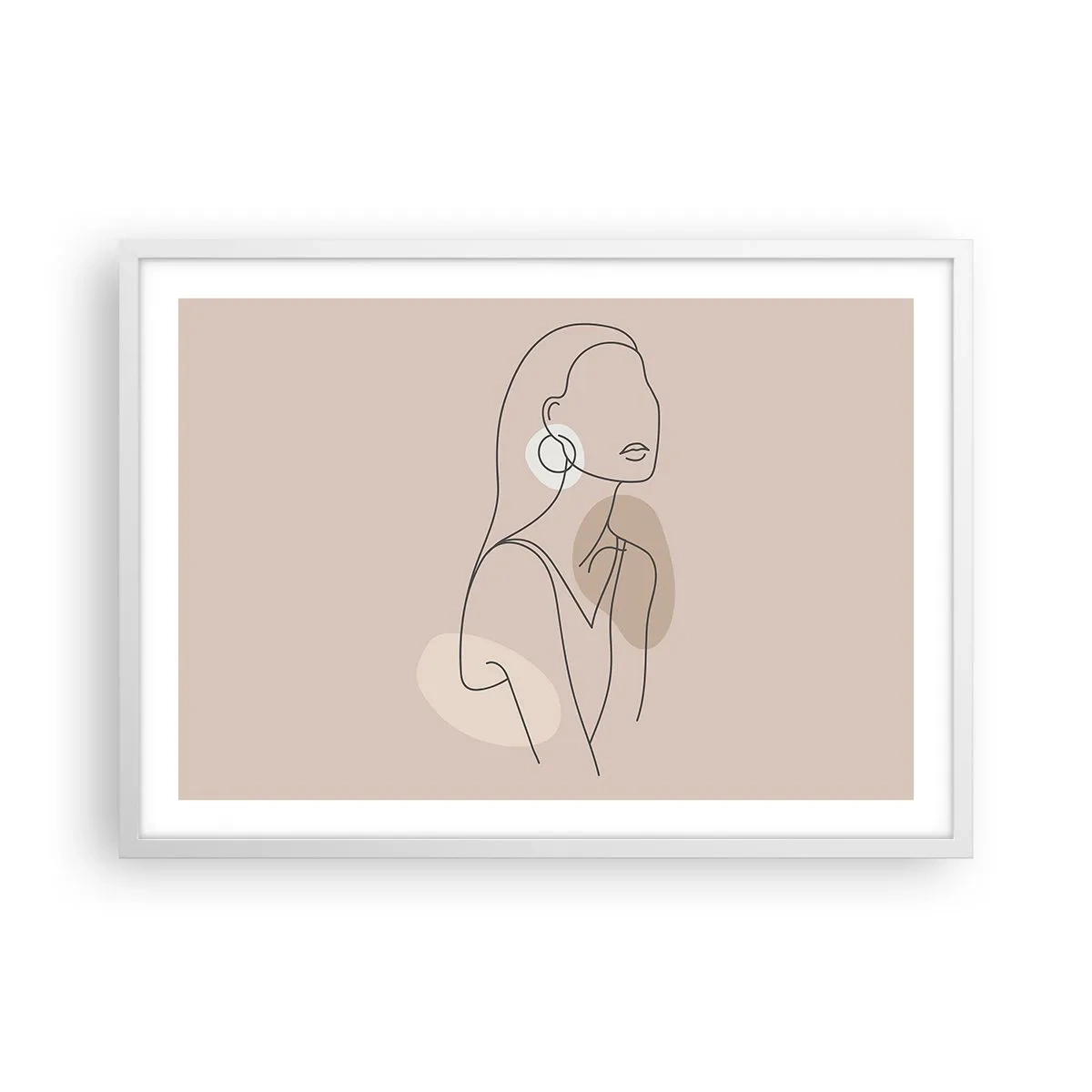 Affisch i vit ram - Flickaktighetens ikon - 70x50 cm