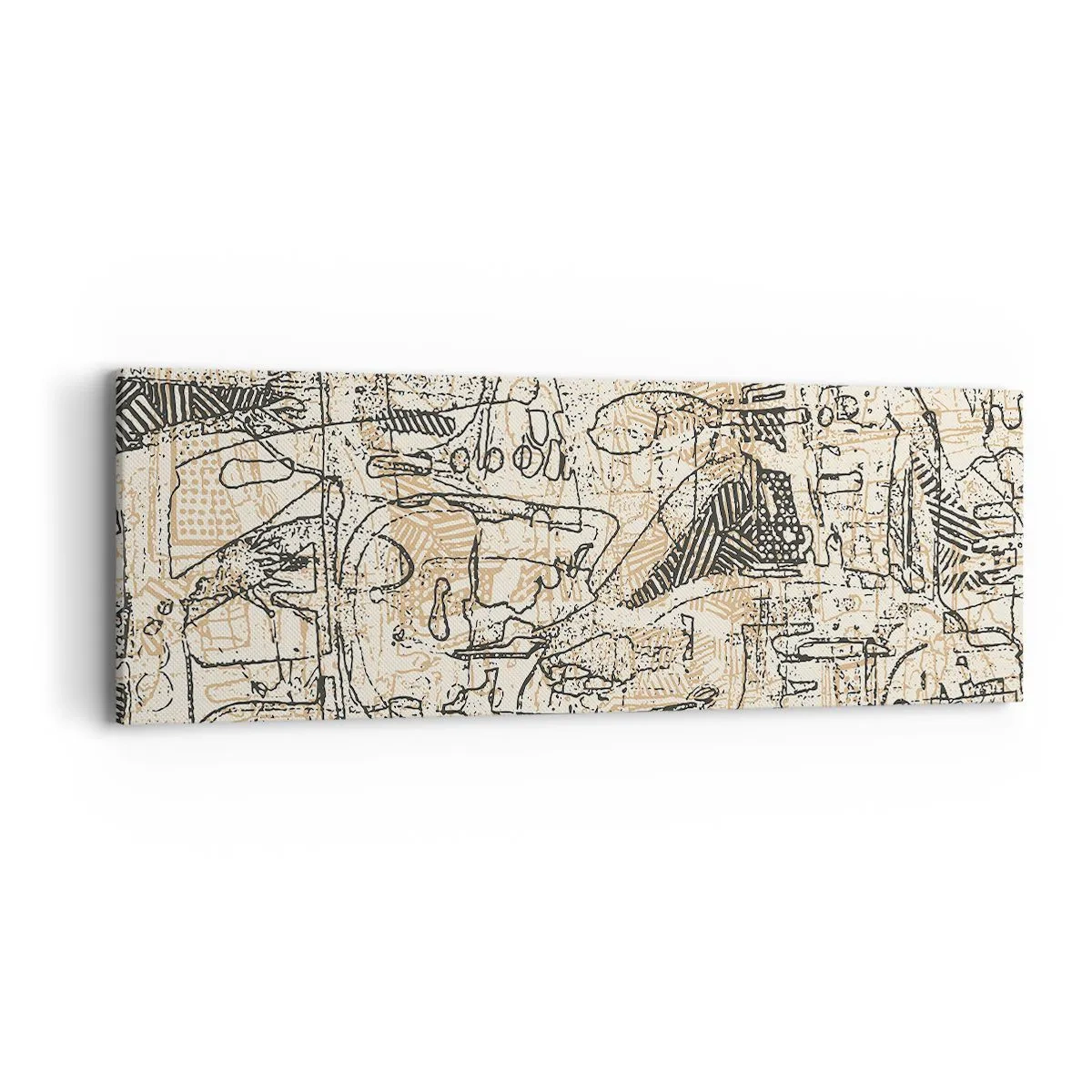 Canvastavla - Bild på duk - Väntar på avkodning - 90x30 cm