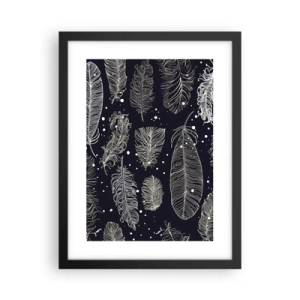 Affisch i svart ram - Fjäderspets - 30x40 cm