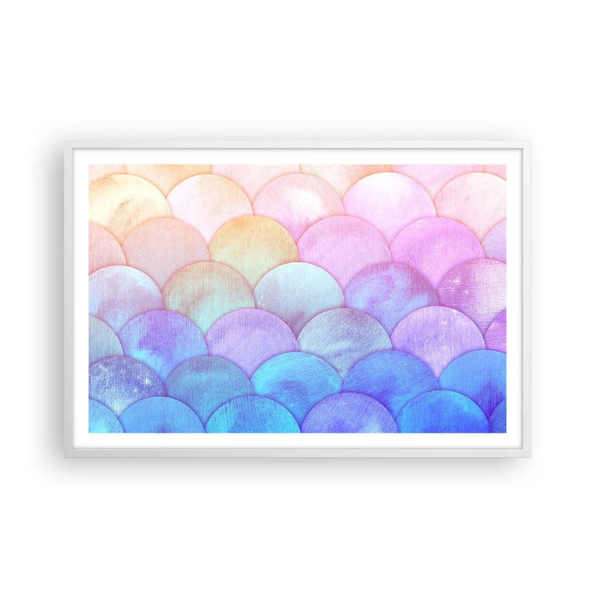 Affisch i vit ram - Pärlskal - 91x61 cm