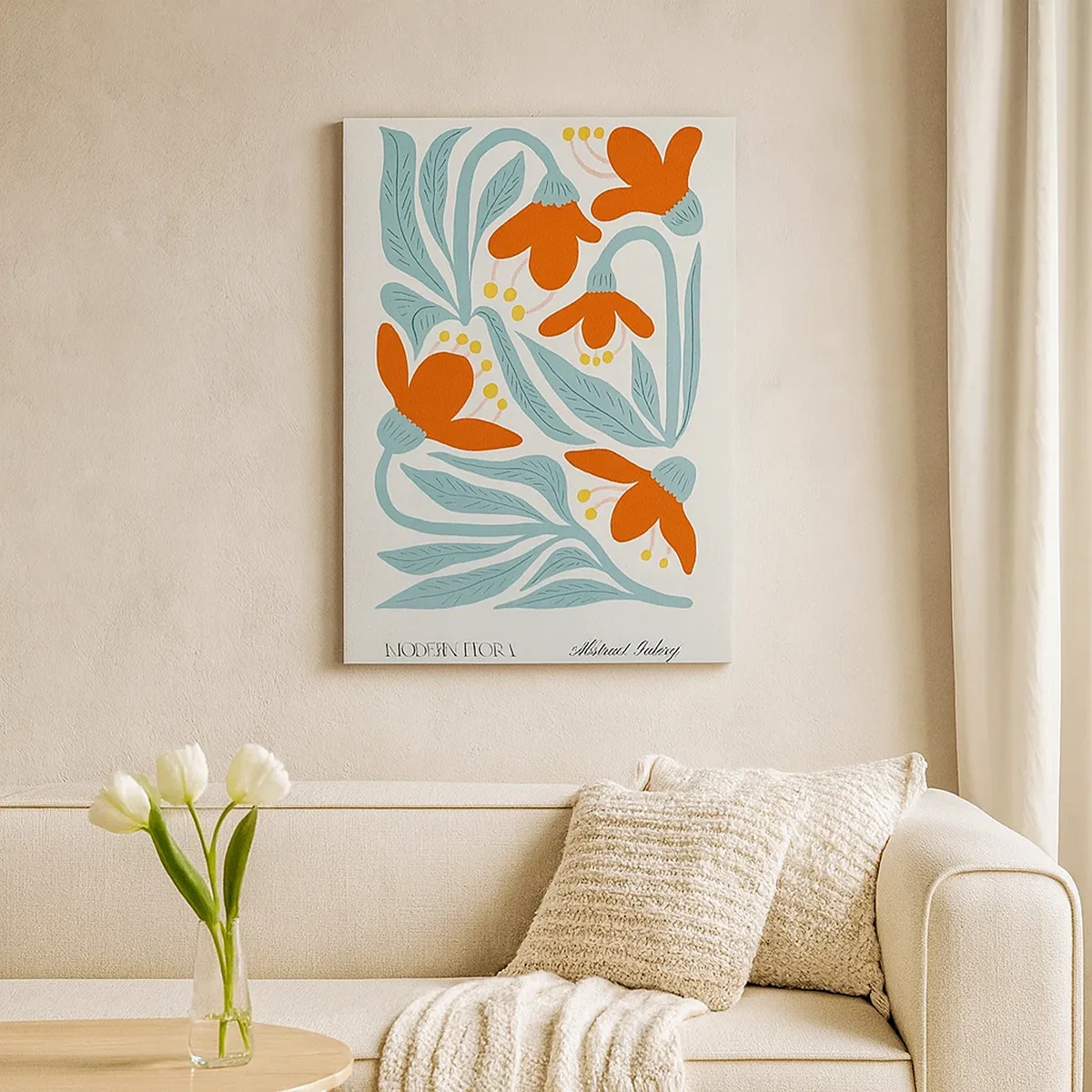 Canvastavla - Bild på duk - Mot jorden, mot solen - 50x70 cm