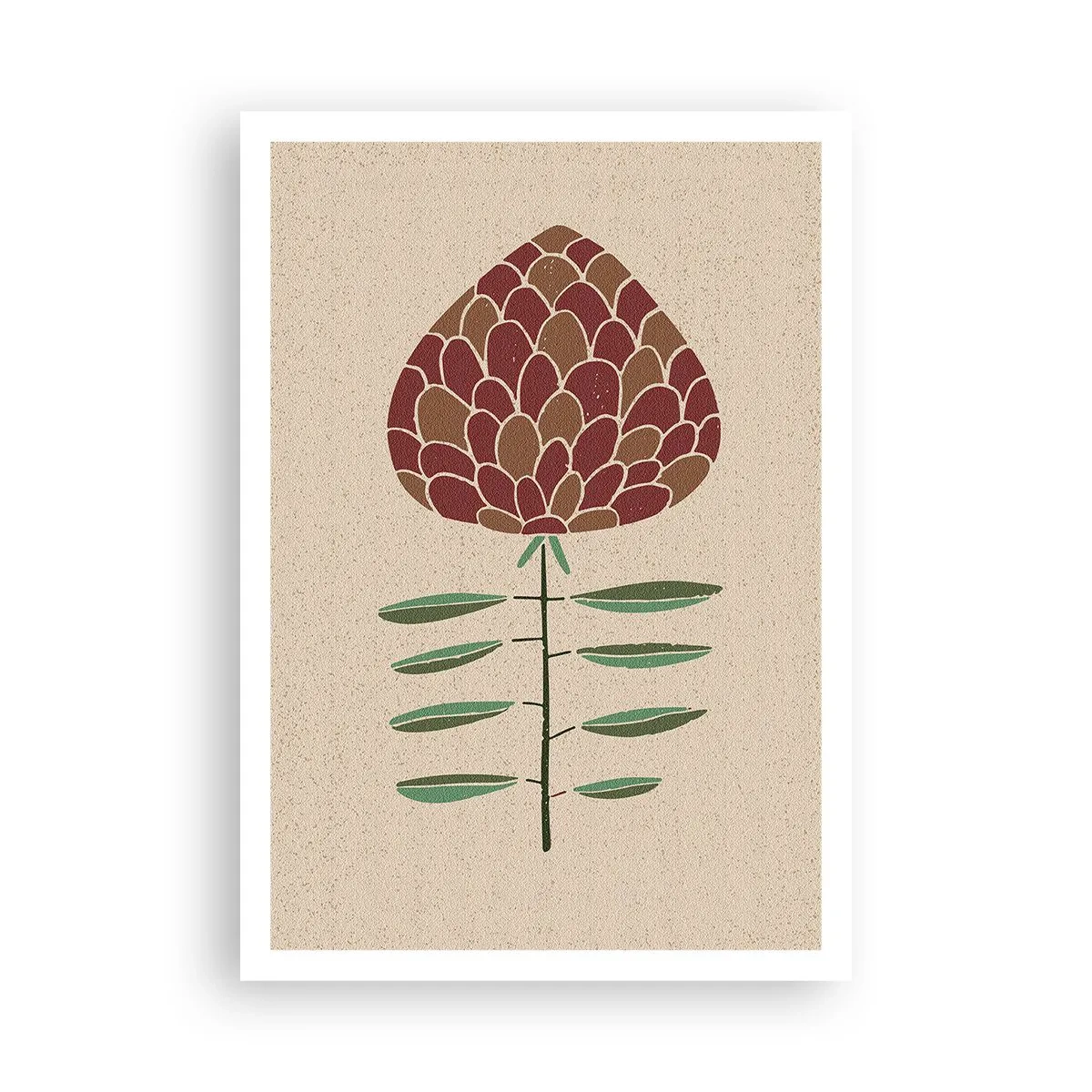 Affisch - Som en stor barrkotte - 70x100 cm