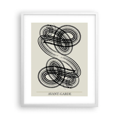 Affisch i vit ram - Det kom ut spontant - 40x50 cm