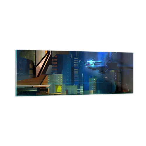 Glastavla - Bild på glas - Inom snar framtid - 90x30 cm