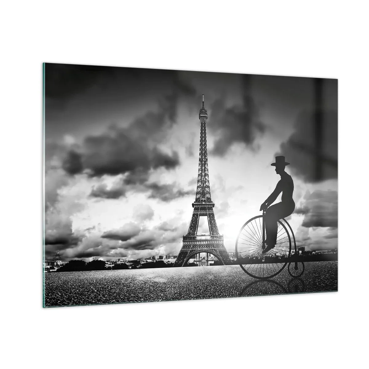 Glastavla - Bild på glas - Längtan efter Belle Epoque - 100x70 cm