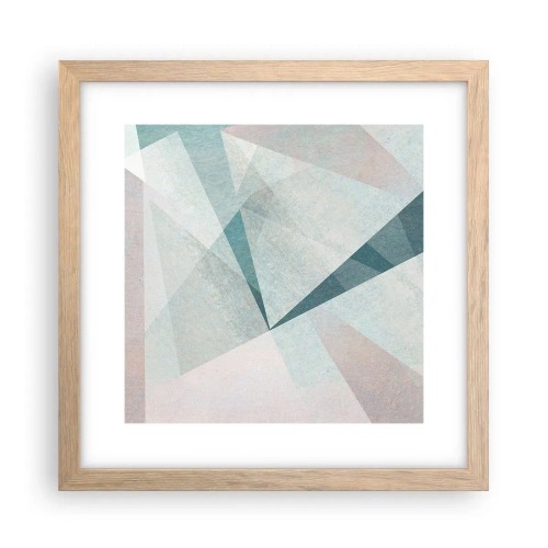 Affisch i ram av ljusek - Lugnt trots dynamiskt - 30x30 cm