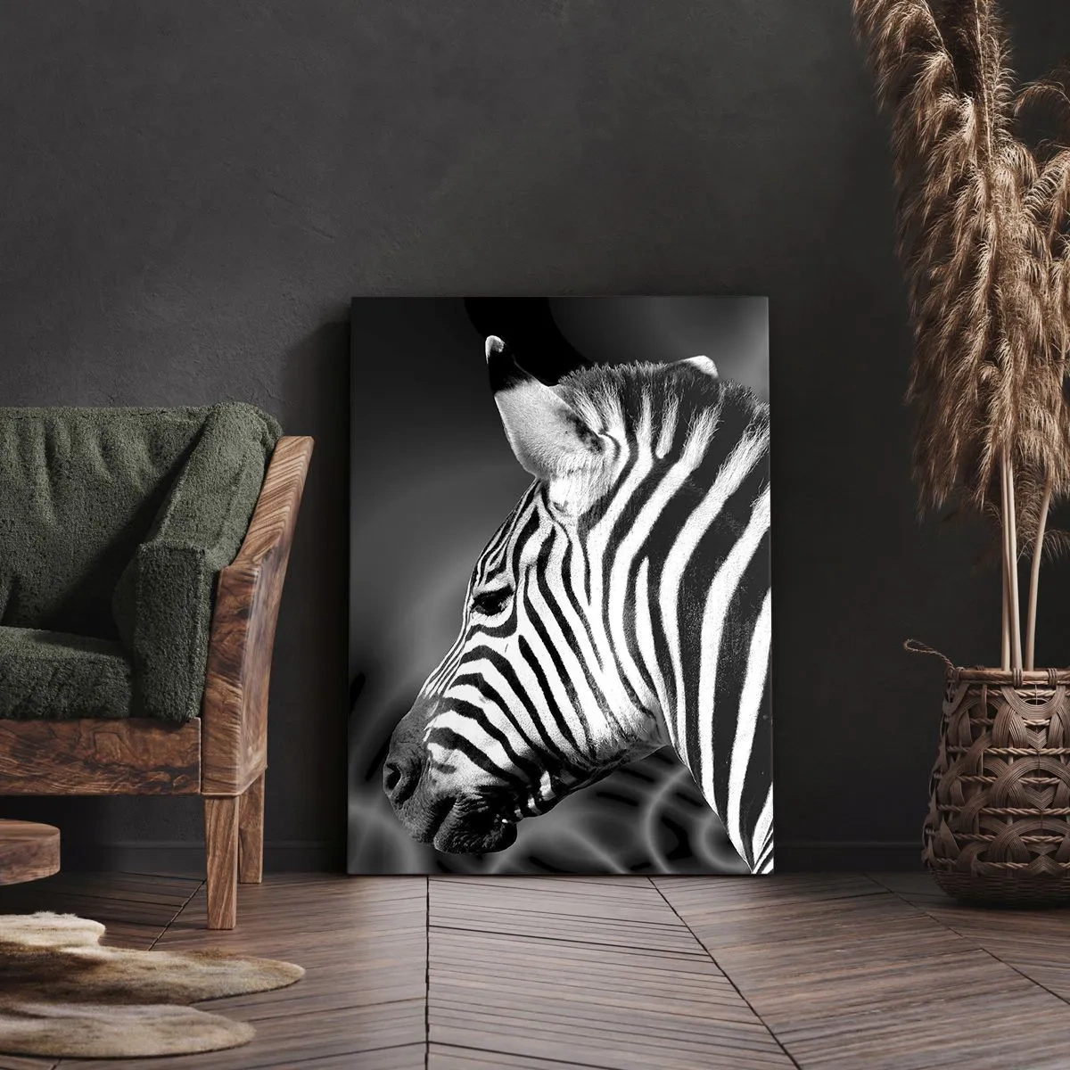 Canvastavla - Bild på duk - Vit är vit och svart är svart - 50x70 cm