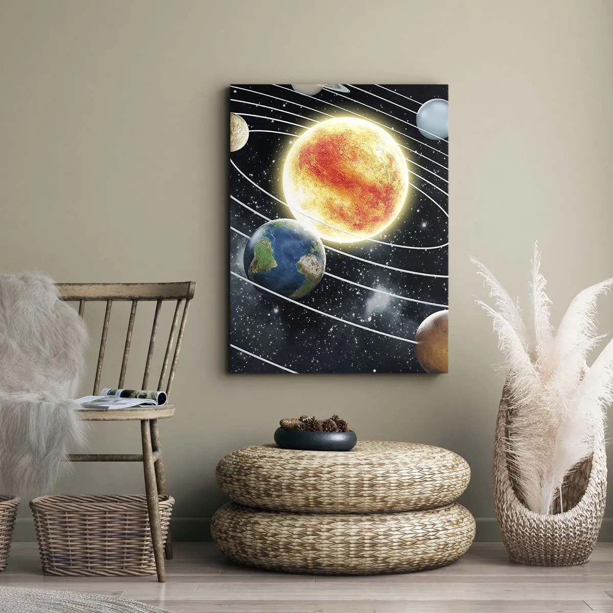 Canvastavla - Bild på duk - Rymddans - 50x70 cm