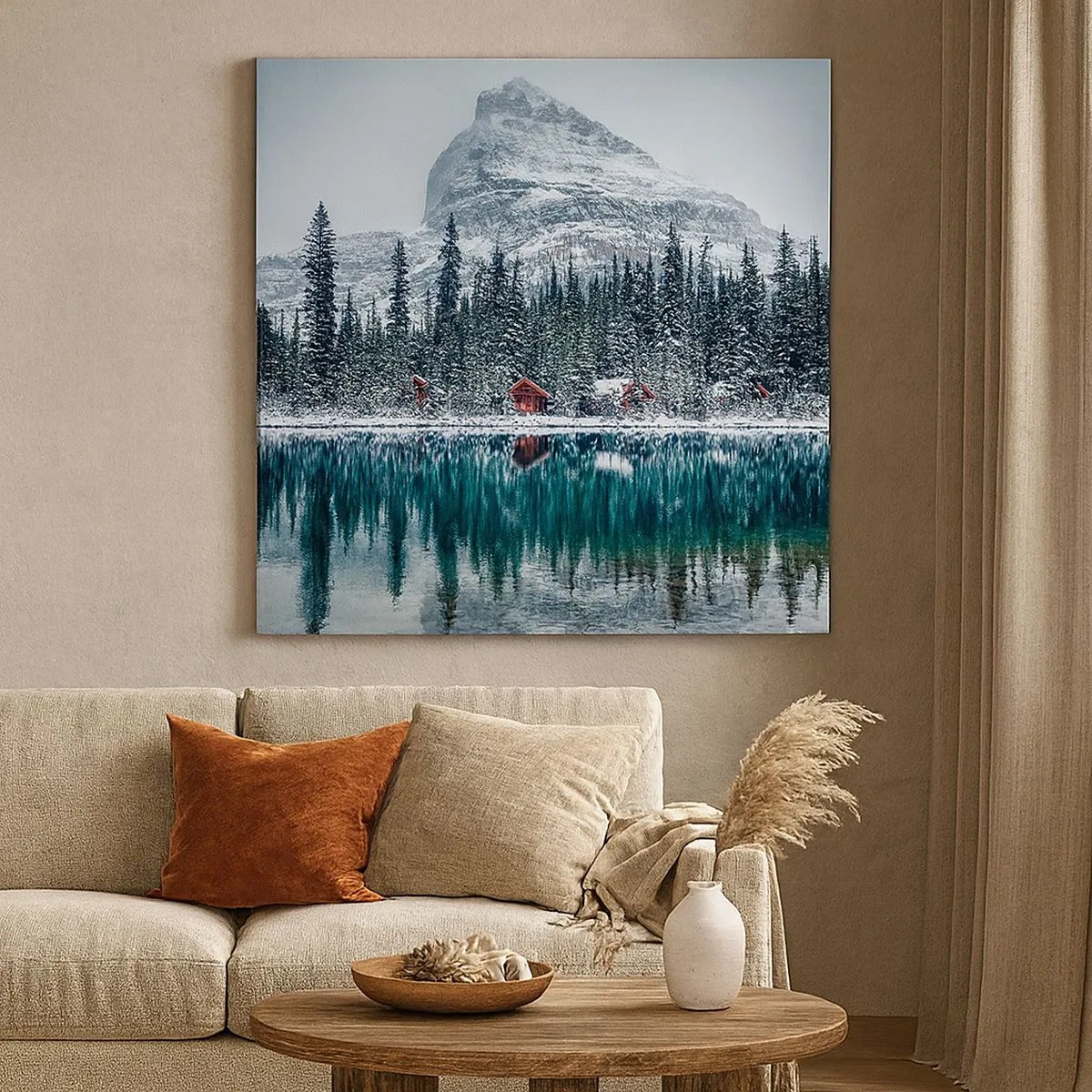 Canvastavla - Bild på duk - Kanadensisk tillflyktsort - 30x30 cm