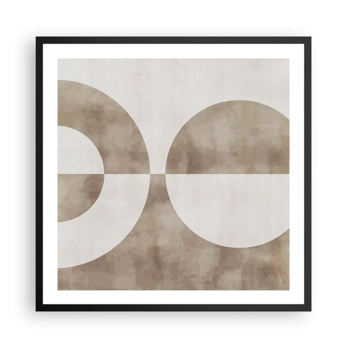 Affisch i svart ram - Likheter och skillnader - 60x60 cm