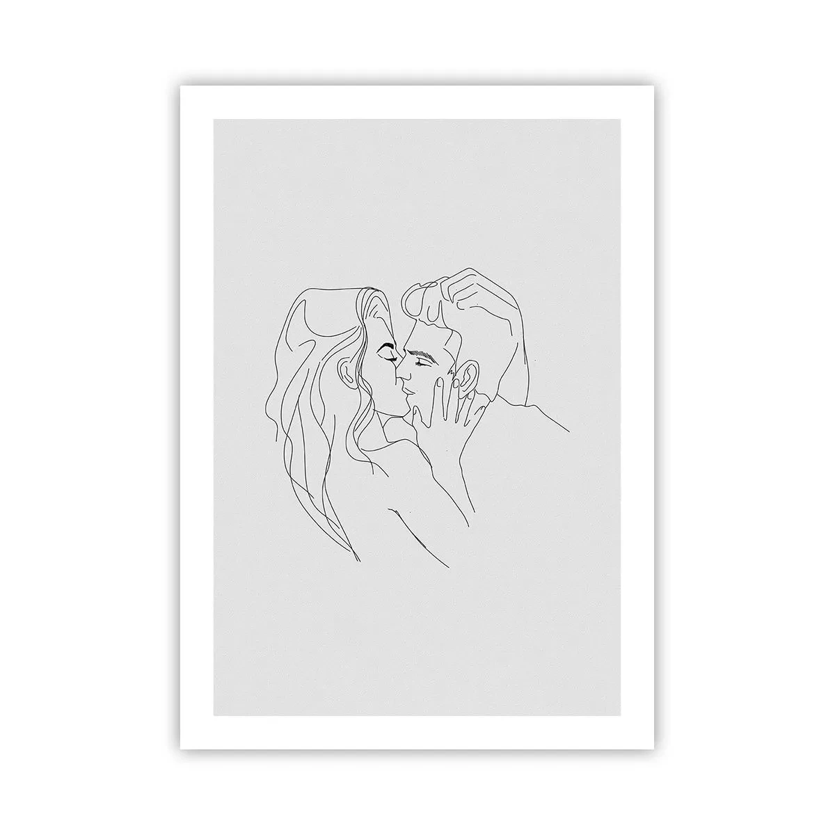 Affisch - Med samma streck - 50x70 cm