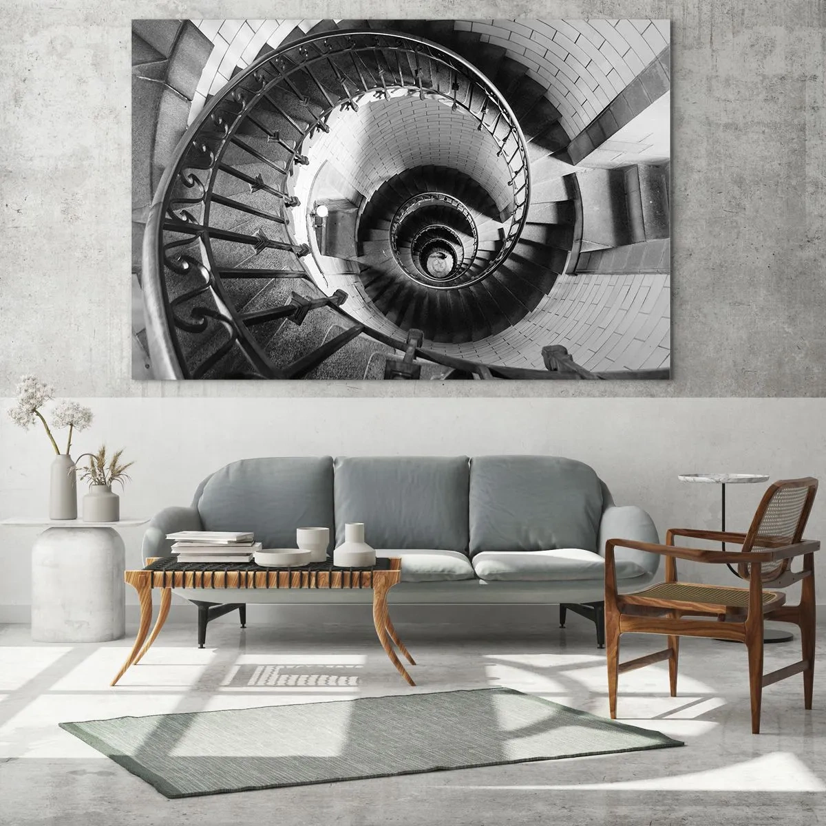 Glastavla - Bild på glas - Högre och högre - 100x40 cm