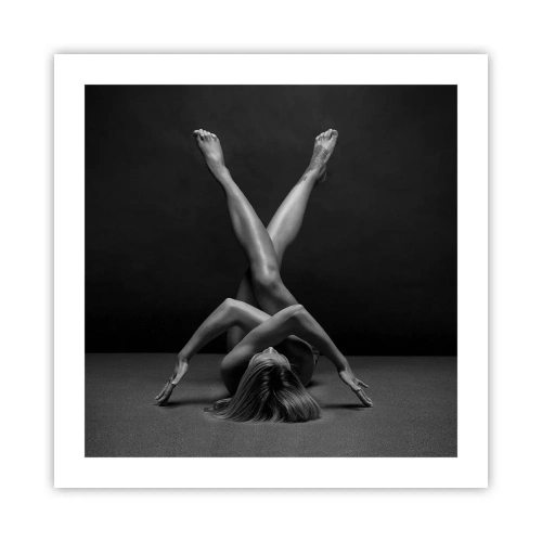 Affisch - Nakenhetens geometri - 50x50 cm