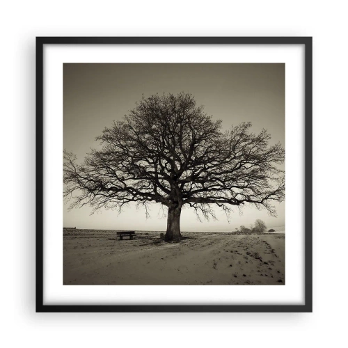 Affisch i svart ram - Härifrån till evighet - 50x50 cm