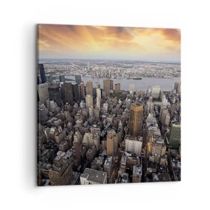 Canvastavla - Bild på duk - Våra tiders slagande hjärta - 60x60 cm