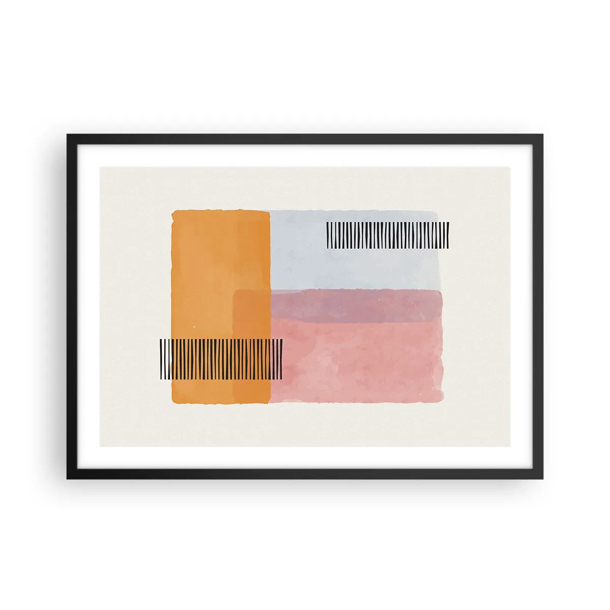 Affisch i svart ram - Från hörna till hörna - 70x50 cm