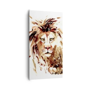 Canvastavla - Bild på duk - Styrka och värdighet - 65x120 cm