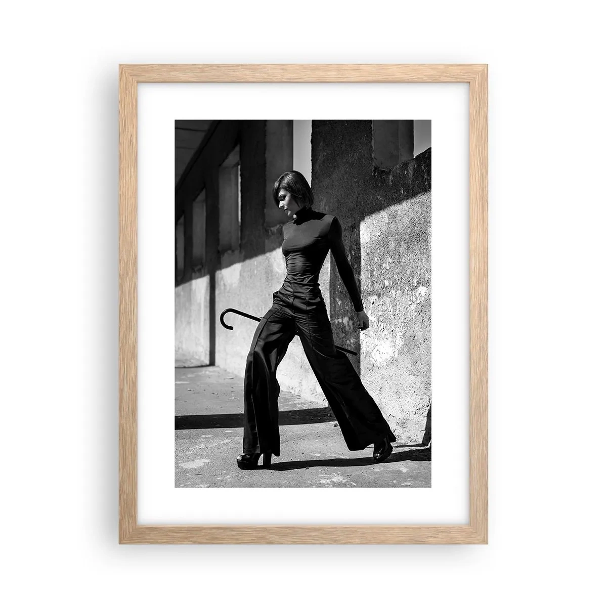 Affisch i ram av ljusek - Stadselegans - 30x40 cm