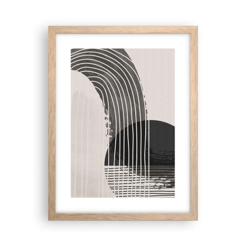 Affisch i ram av ljusek - Dit och tillbaka - 30x40 cm