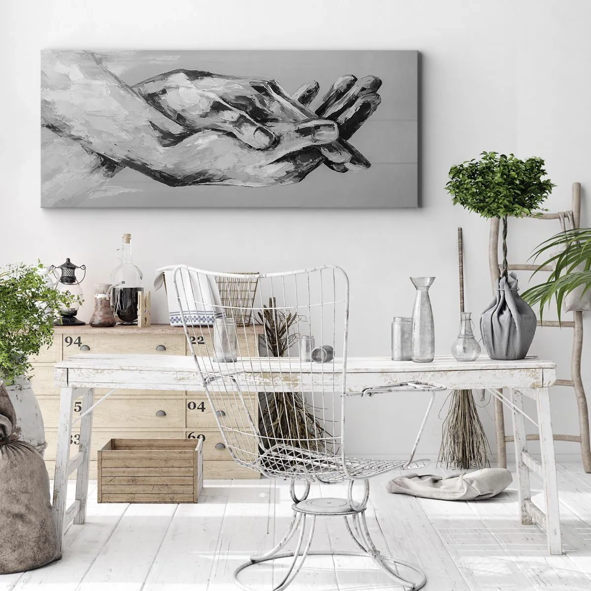 Canvastavla - Bild på duk - Början... - 160x50 cm