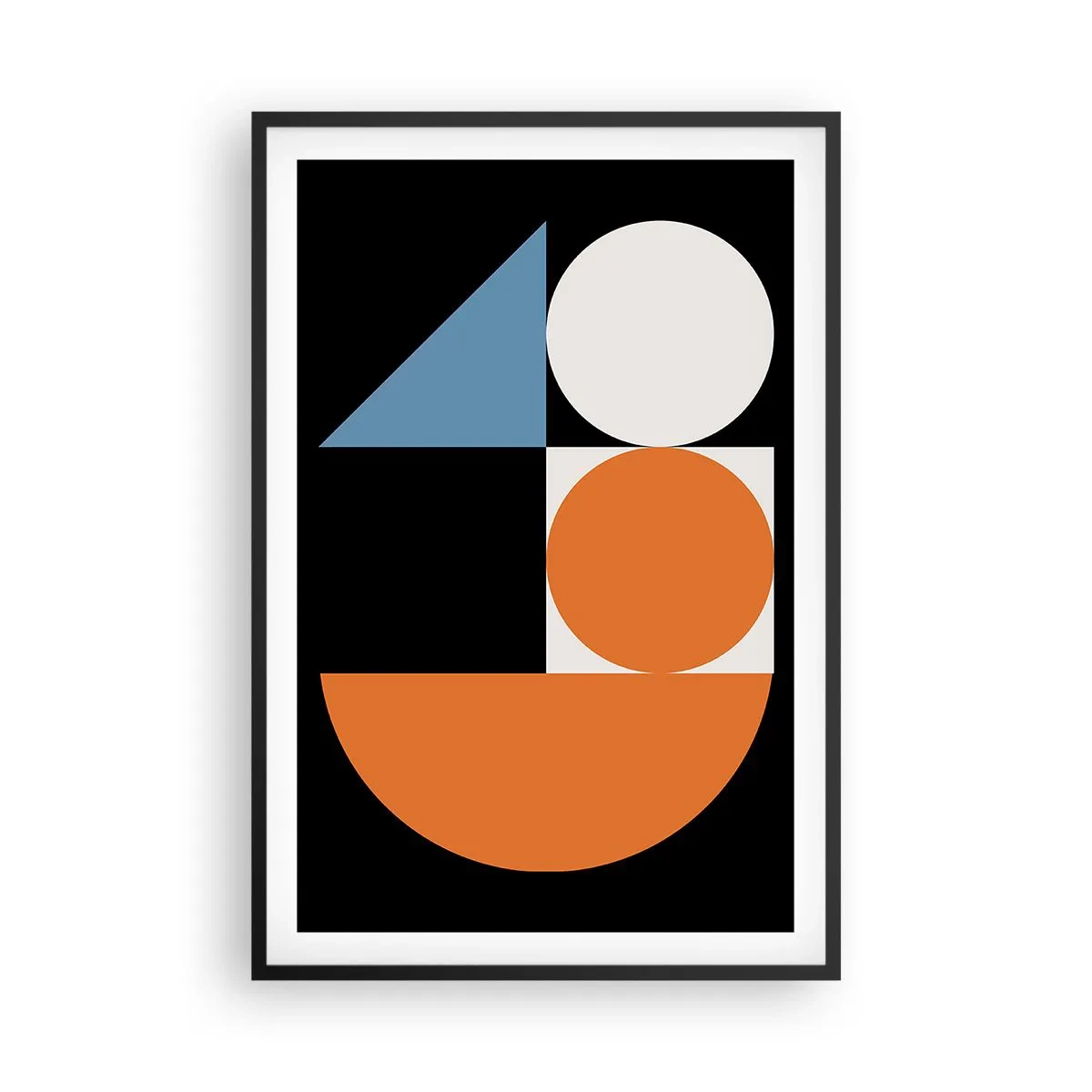 Affisch i svart ram - Geometriska figurer - 61x91 cm