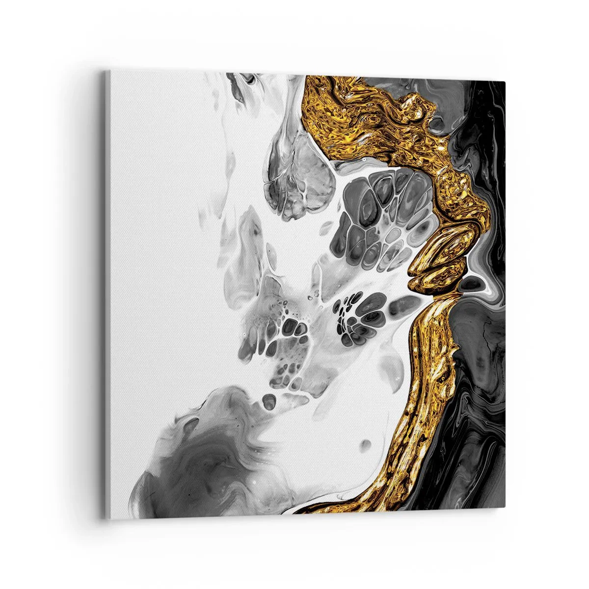 Canvastavla - Bild på duk - Organisk komposition - 70x70 cm