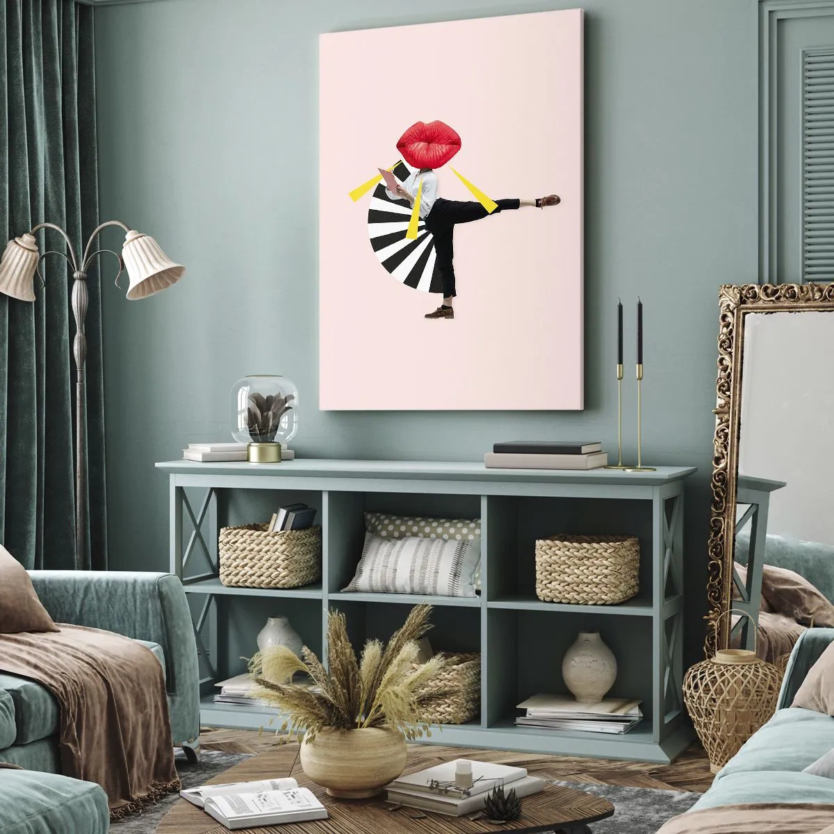 Canvastavla - Bild på duk - Surrealistisk pop-art - 50x70 cm