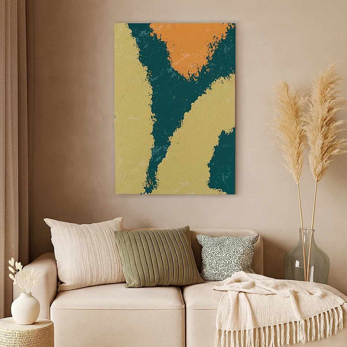 Canvastavla - Bild på duk - Abstraktion - i slow motion - 50x70 cm