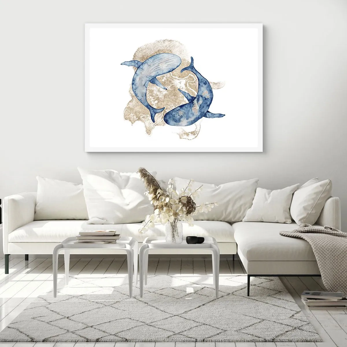 Affisch i vit ram - Vänskap eller kärlek? - 91x61 cm