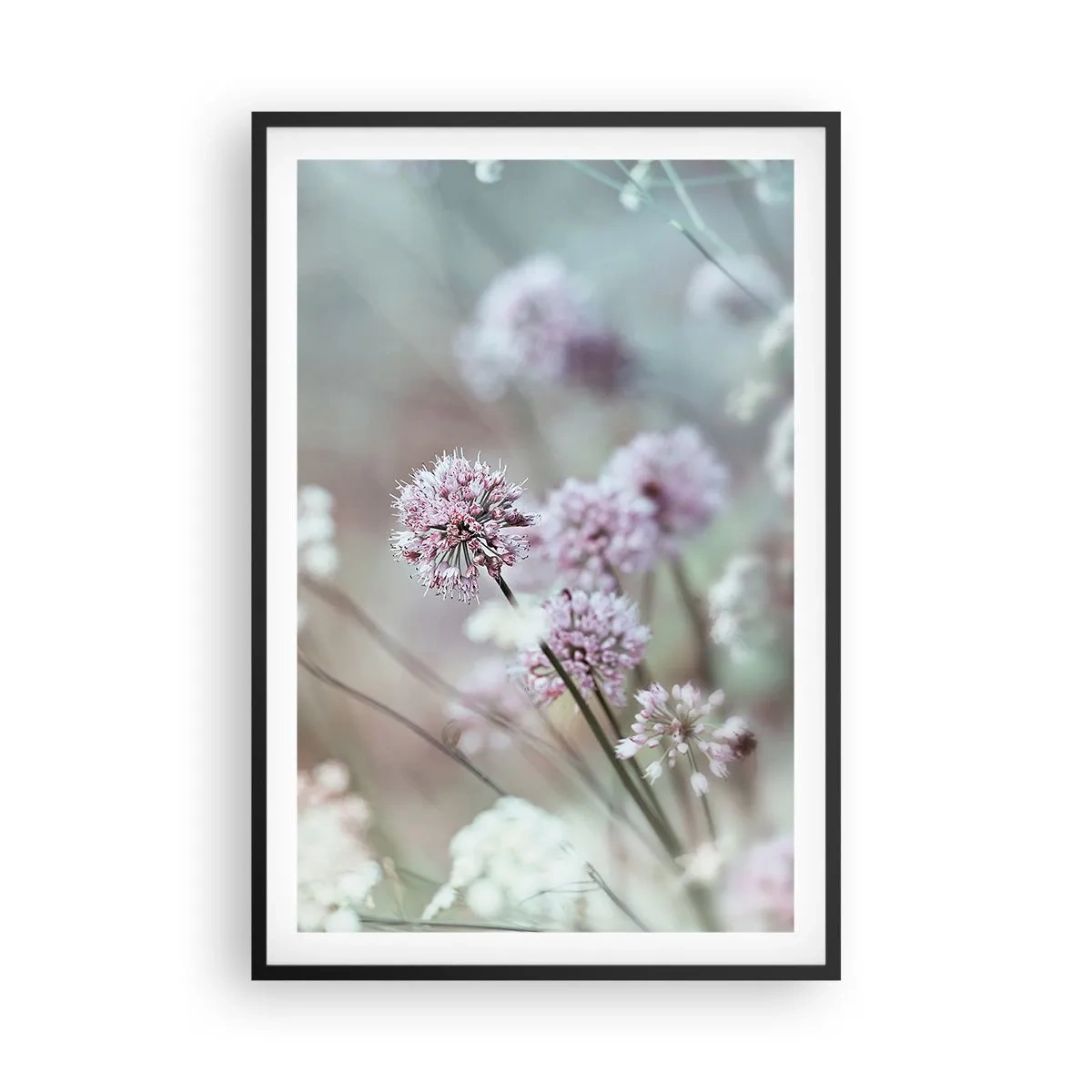 Affisch i svart ram - Söta örtfiligraner - 61x91 cm