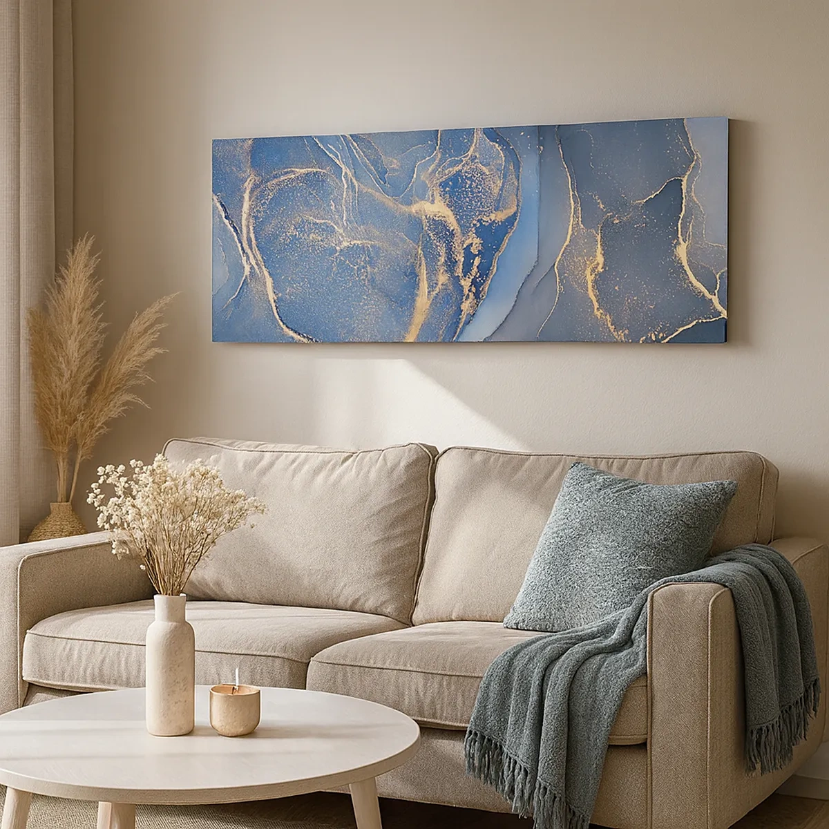 Canvastavla - Bild på duk - Gulddamm - 30x30 cm