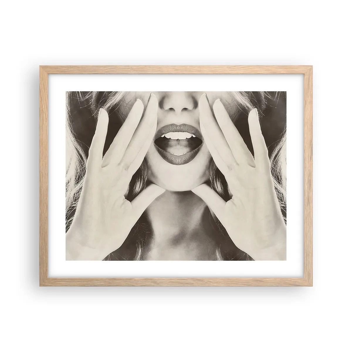 Affisch i ram av ljusek - Jag kommer! - 50x40 cm