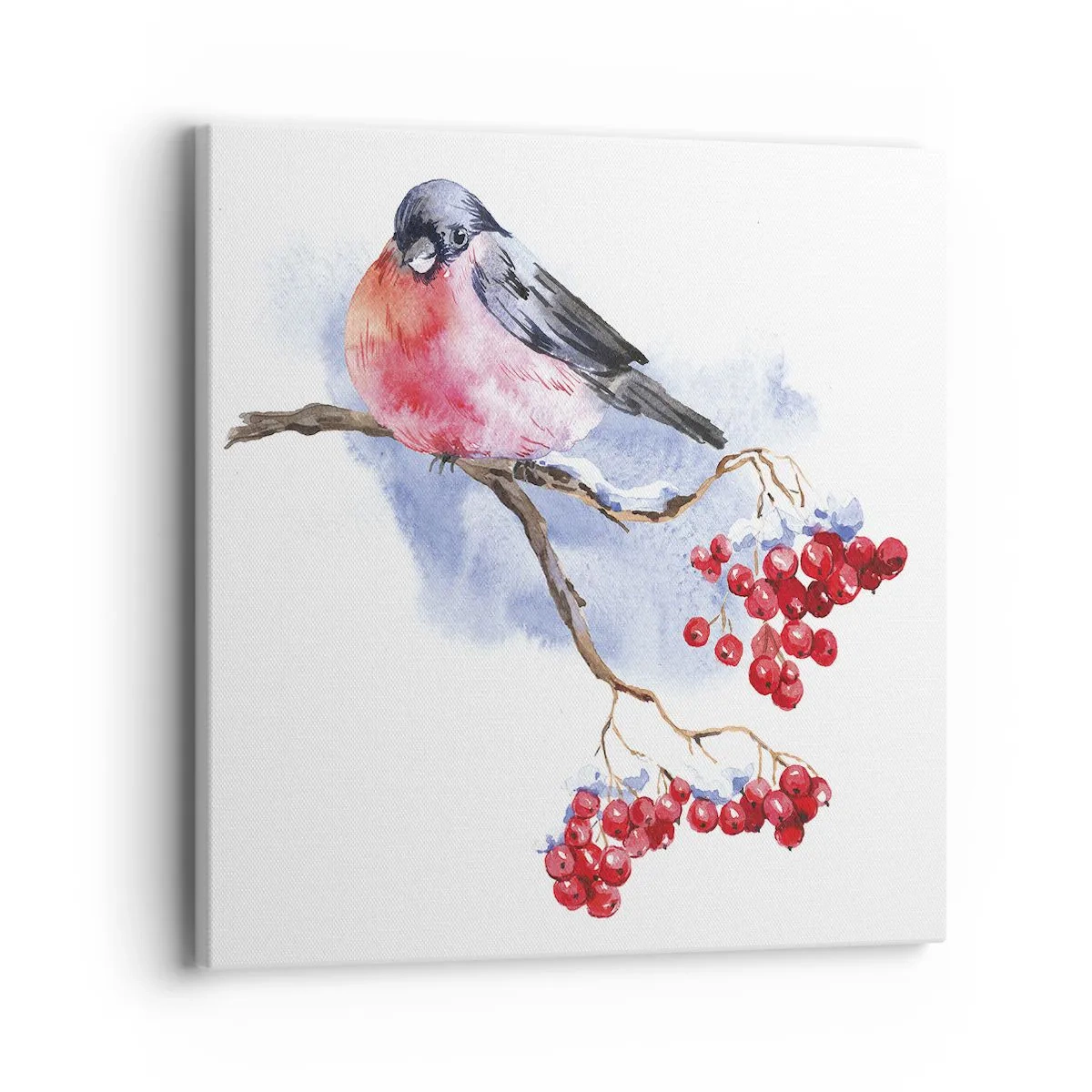 Canvastavla - Bild på duk - Vinter i färger - 40x40 cm