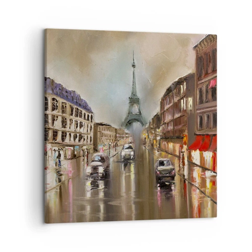 Canvastavla - Bild på duk - Det är bara tornet som räknas - 50x50 cm