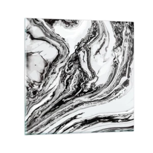 Glastavla - Bild på glas - I början var det kaos - 30x30 cm