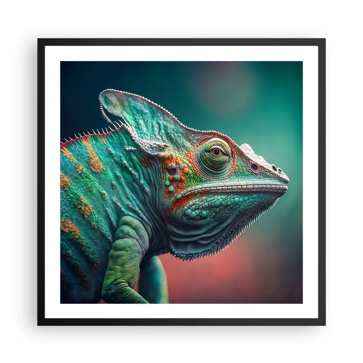 Affisch i svart ram - Ser du mig? Inte bra… - 60x60 cm