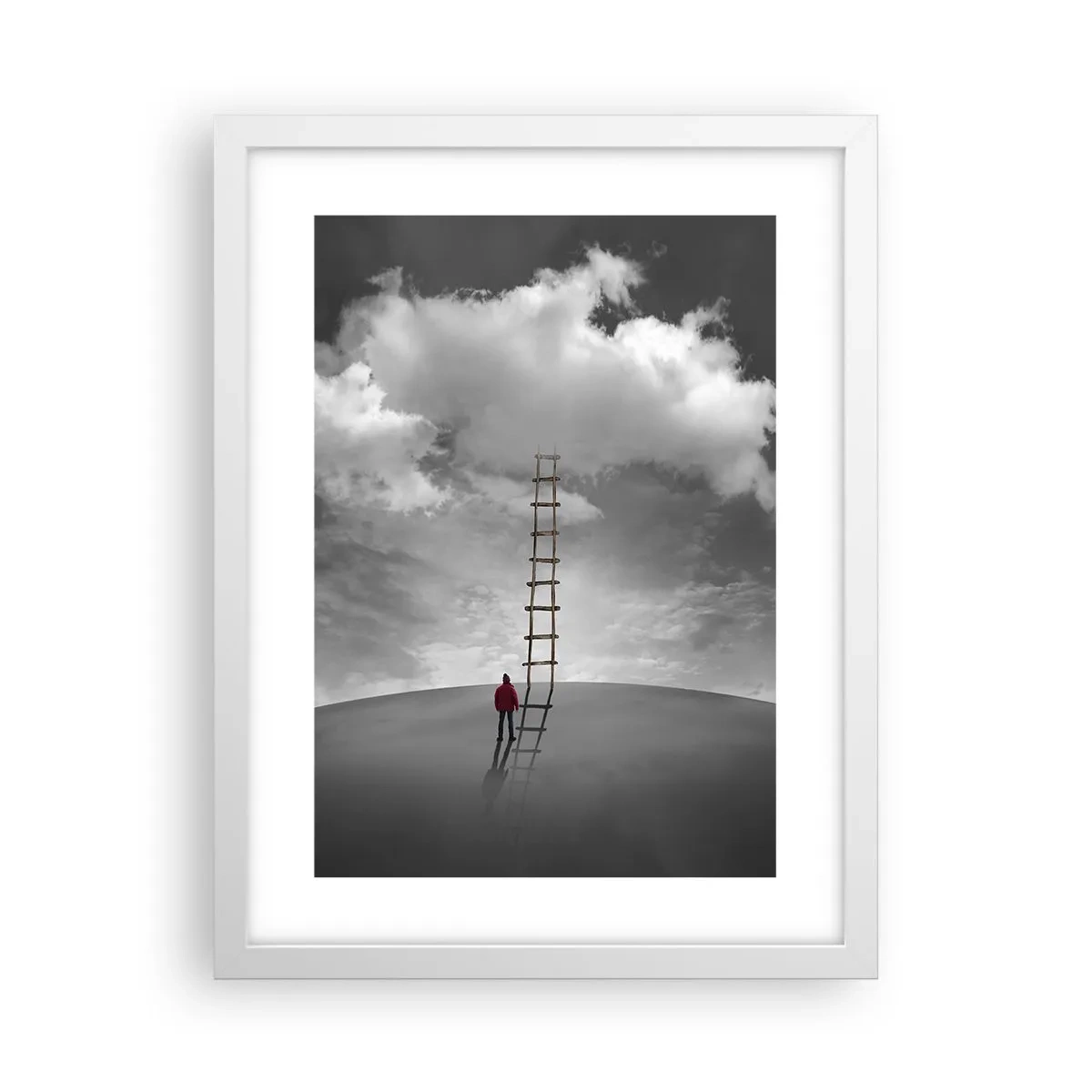 Affisch i vit ram - Allt är möjligt - 30x40 cm