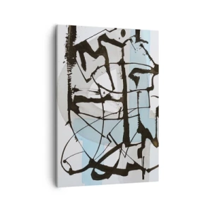 Canvastavla - Bild på duk - Blått trots allt - 50x70 cm