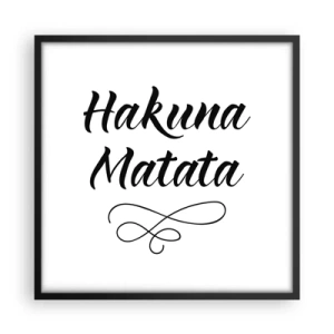 Affisch i svart ram - Bästa rådet - 50x50 cm