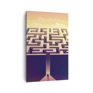 Canvastavla - Bild på duk - Dags för beslut - 80x120 cm