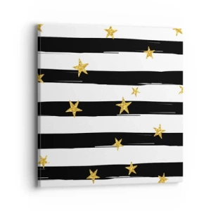 Canvastavla - Bild på duk - Alla är vi födda under lycklig stjärna - 40x40 cm